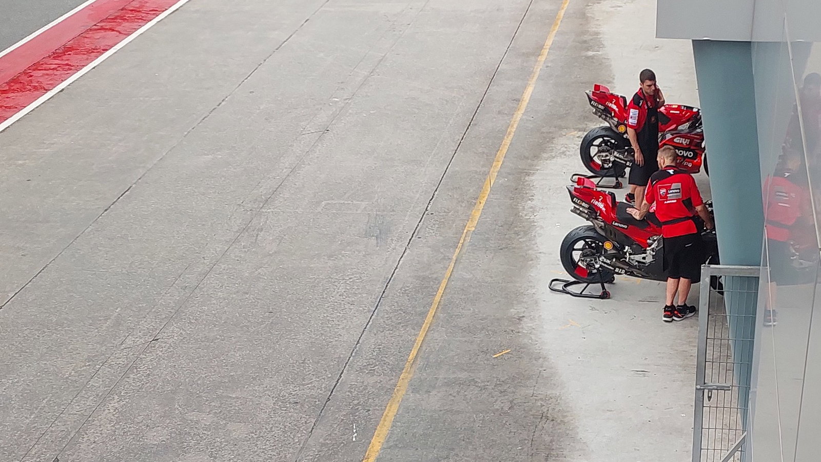 Ducati bikes Sepang shakedown